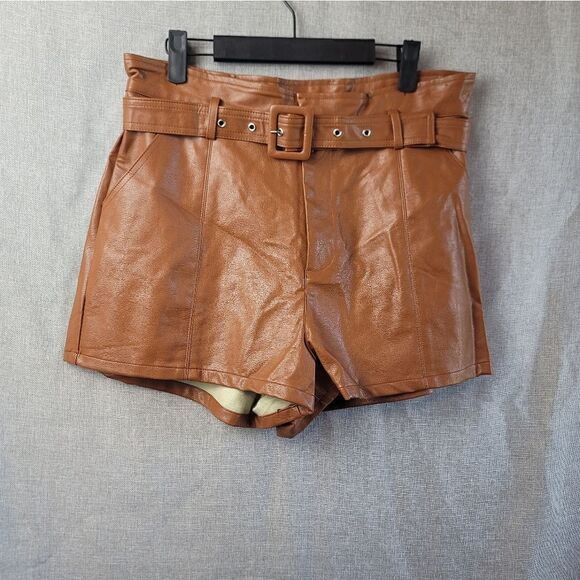 NWT- ALTAR'D STATE Faux Leather Shorts - Picture 1 of 11
